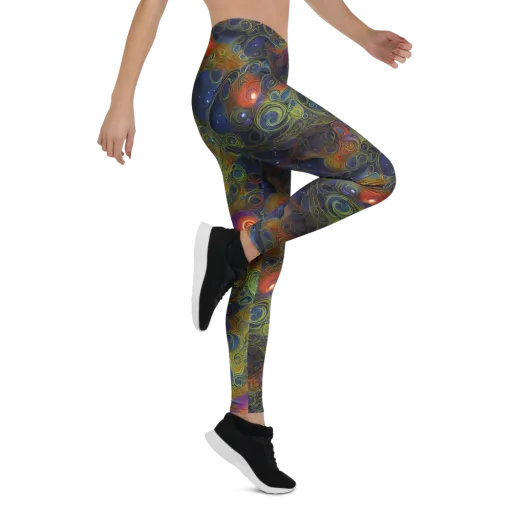 Nebula Marbling on a Leggings