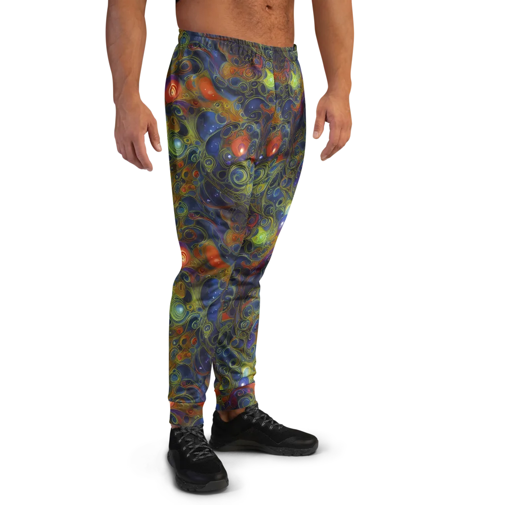 Nebula Marbling on Men's Joggers — Right