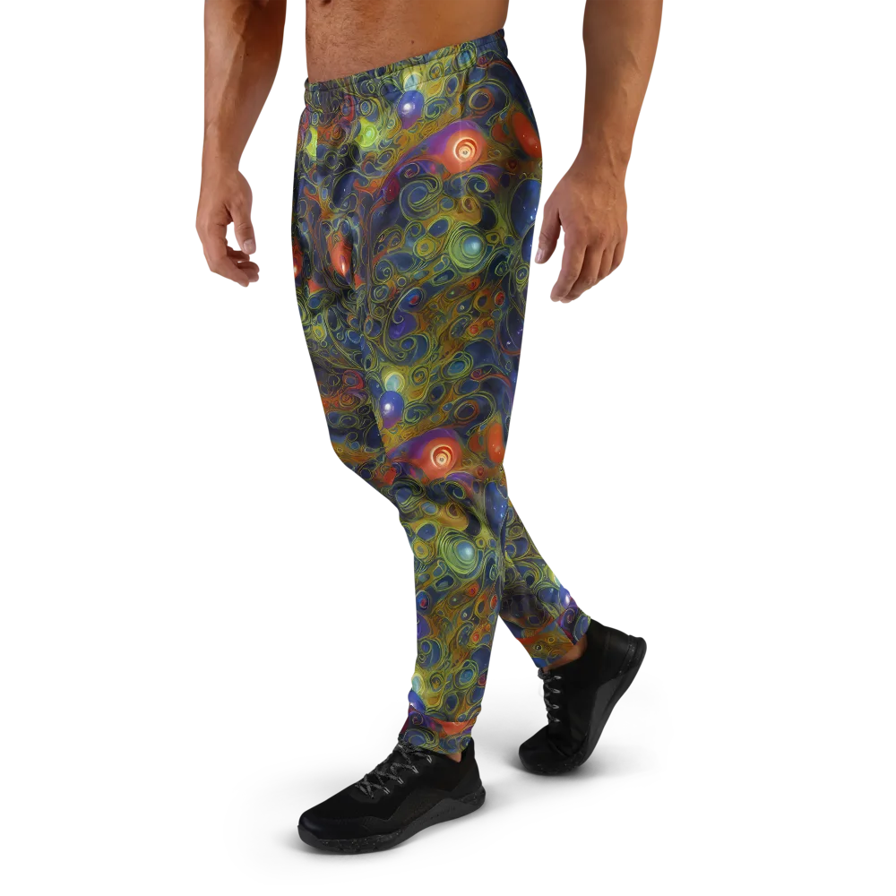 Nebula Marbling on Men's Joggers — Left