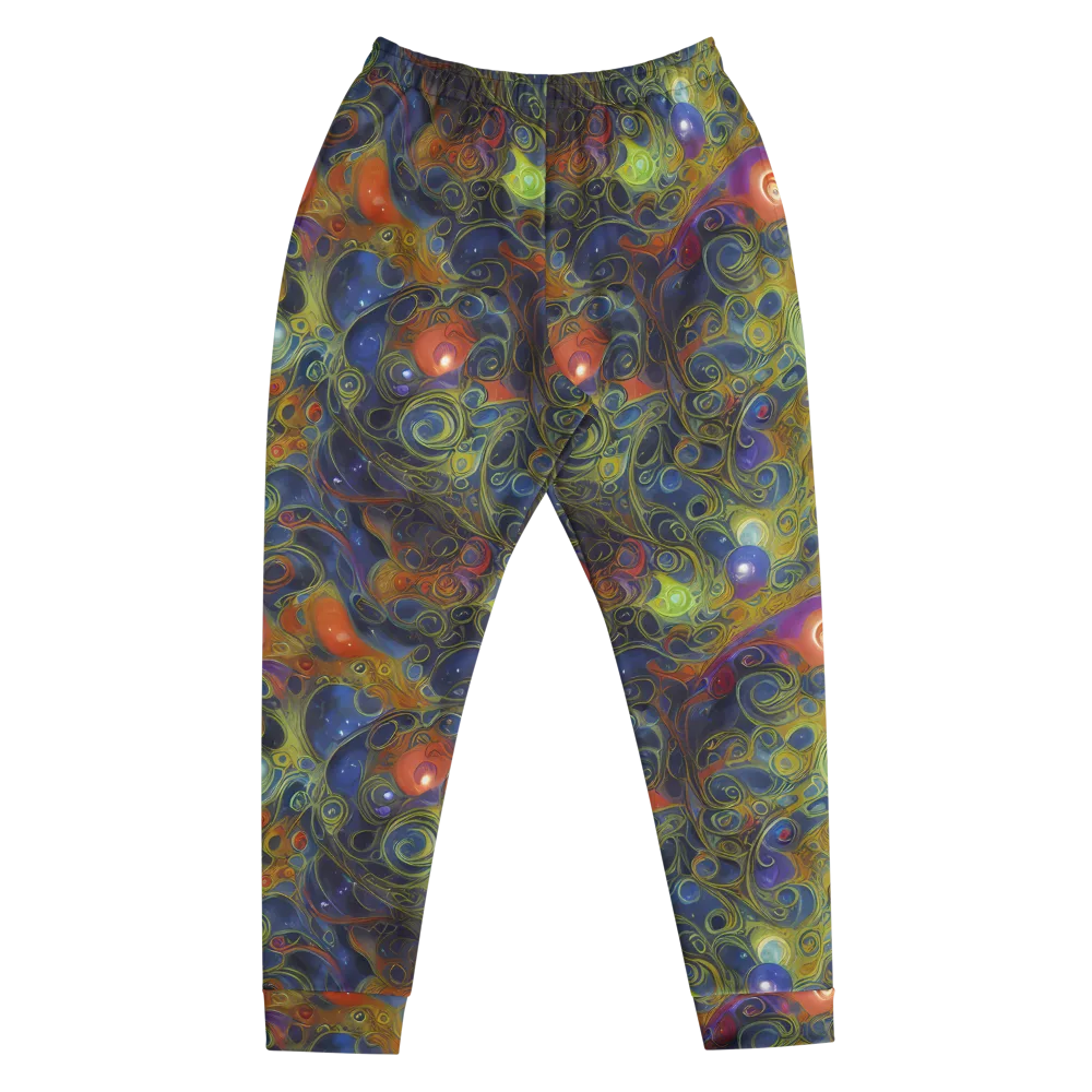 Nebula Marbling on Men's Joggers — Front