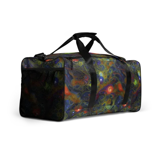 Nebula Marbling on a Duffle Bag