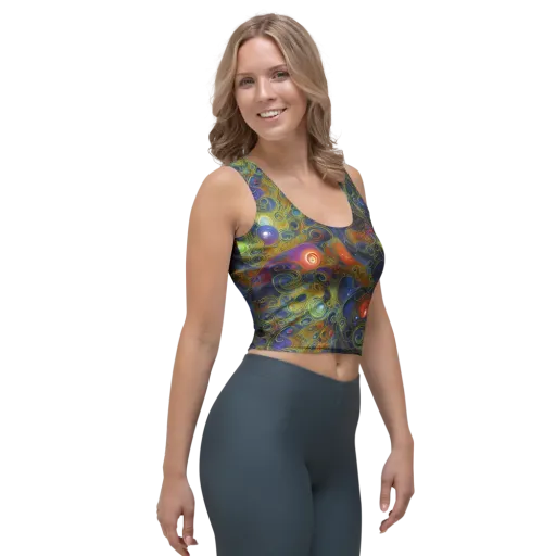 Nebula Marbling on a Crop Top