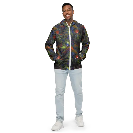 Nebula Marbling on a Men's Windbreaker