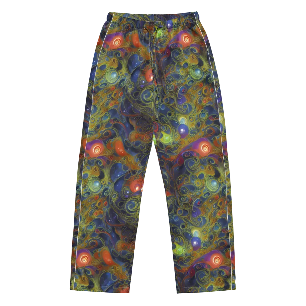 Nebula Marbling on Women's Pajama Pants — Front