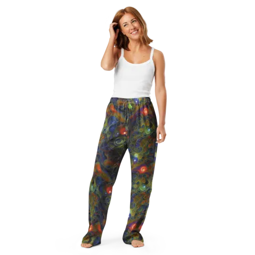 Nebula Marbling on a Women's Pajama Pants