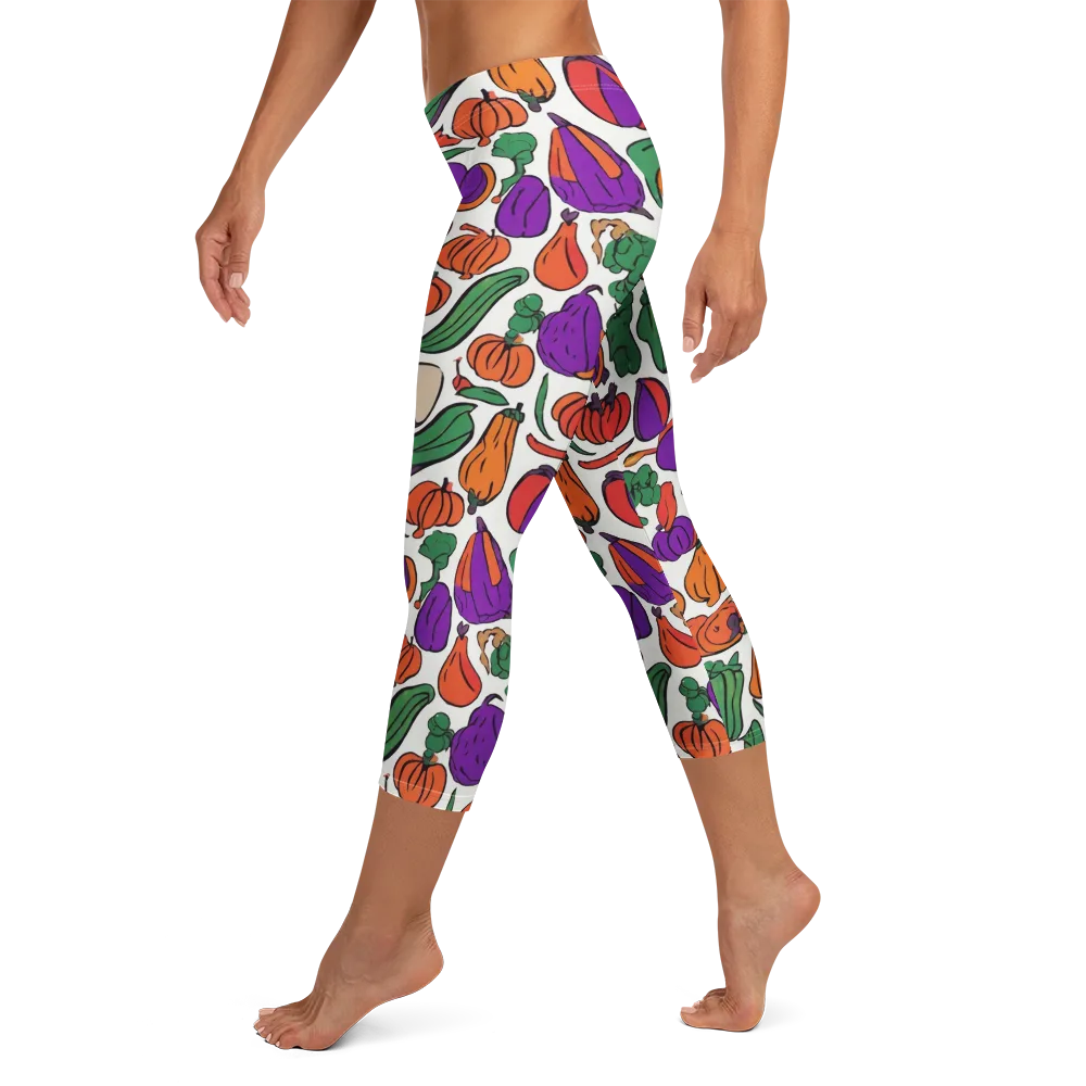 Harvest Chromatic on Capri Leggings — Left