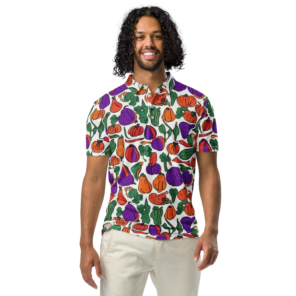 Harvest Chromatic on Men's Slim Fit Polo Shirt — Front