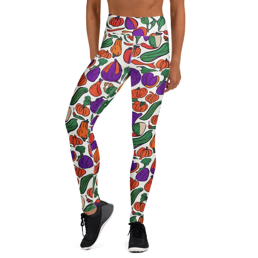 Harvest Chromatic on Yoga Leggings — Front