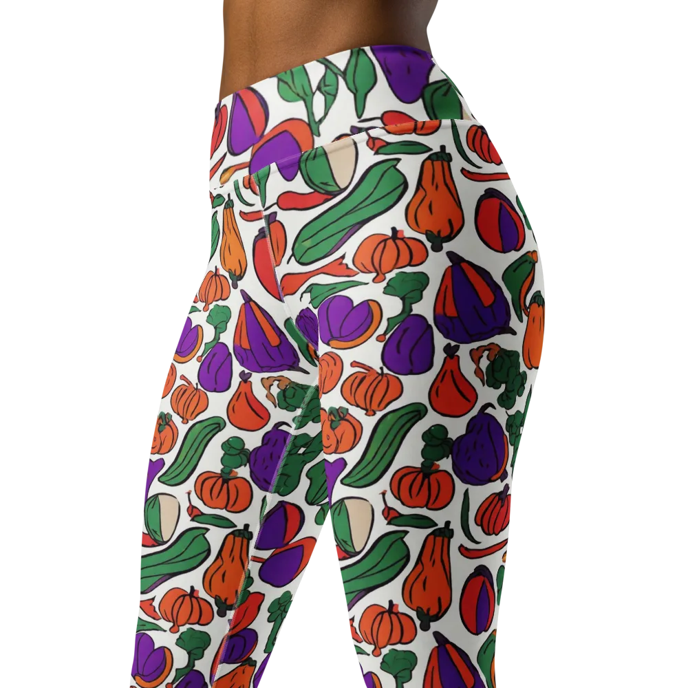 Harvest Chromatic on Yoga Leggings — Left Front