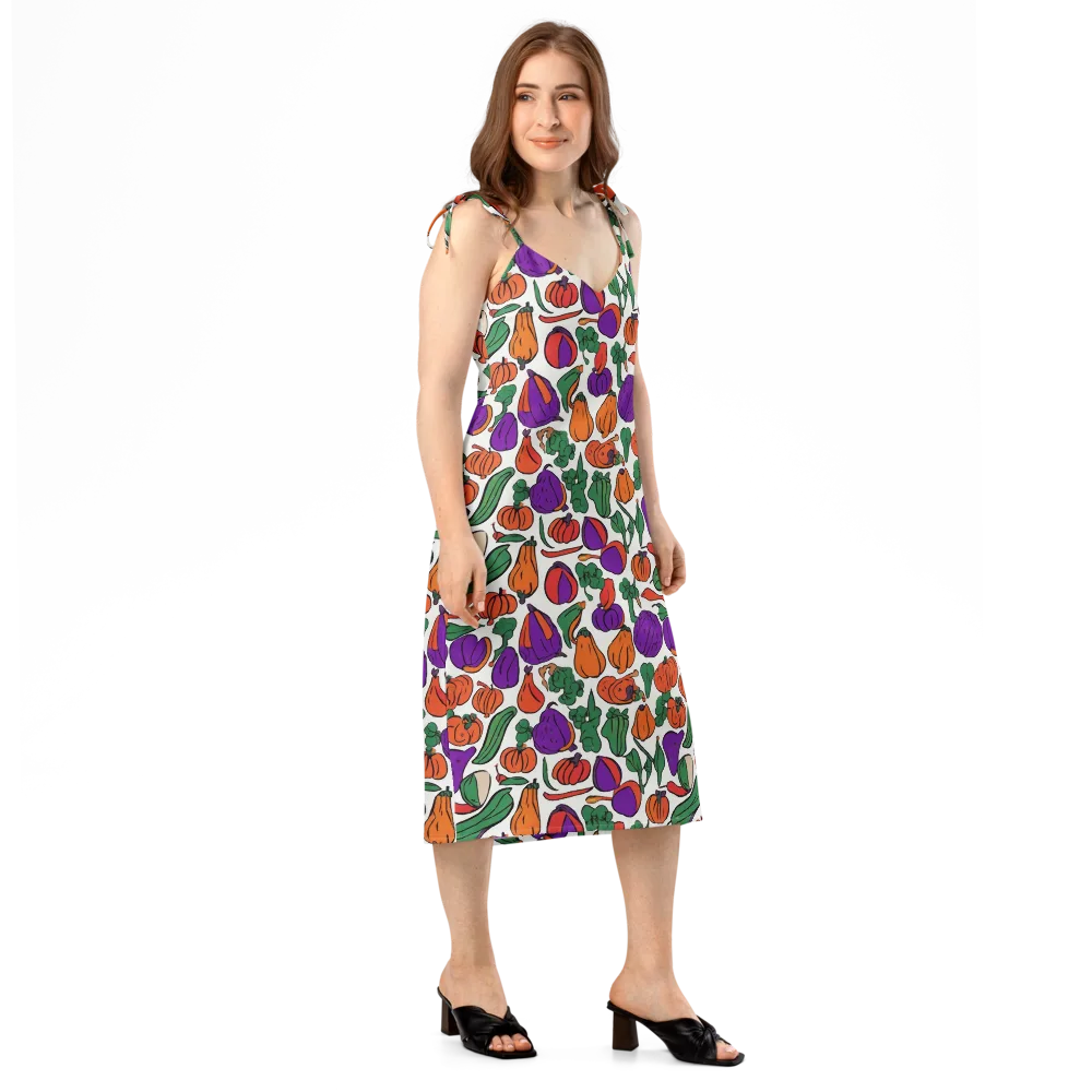 Harvest Chromatic on Slip Dress — Right Front