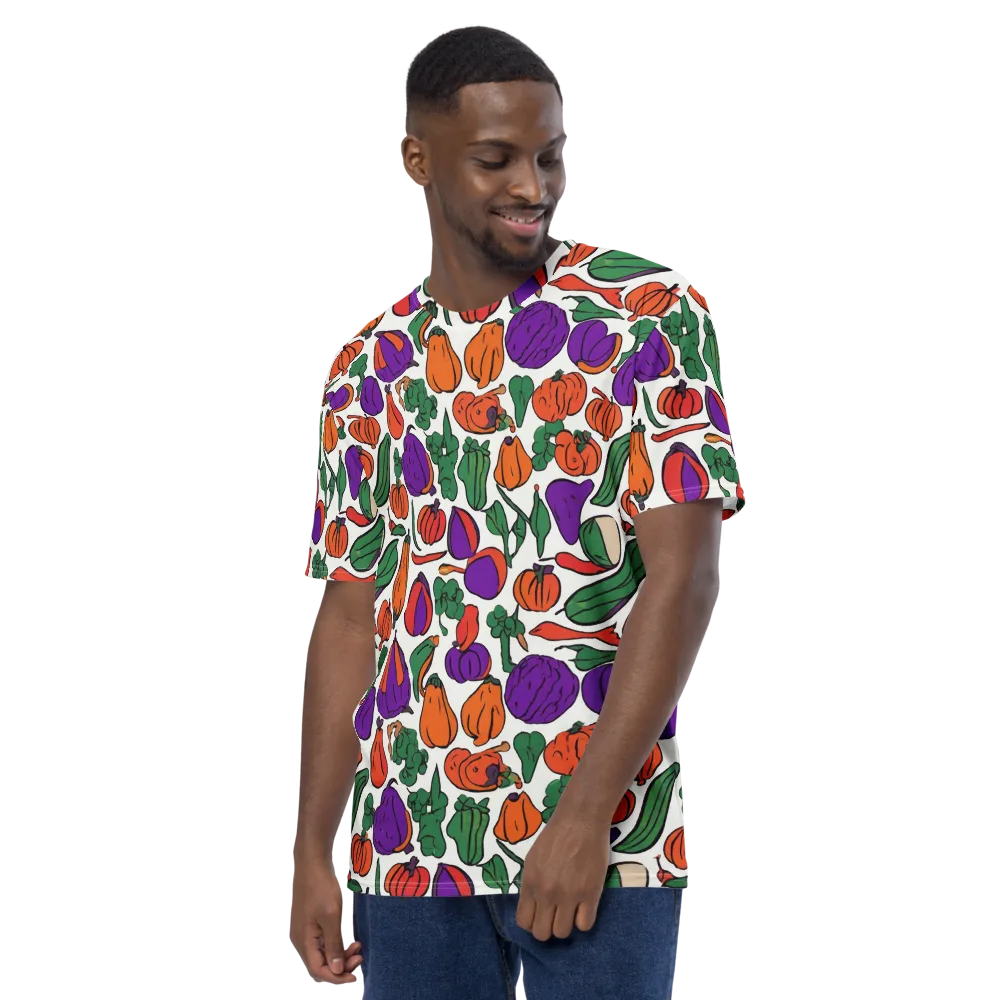 Harvest Chromatic on Men's Crew Neck T-Shirt — Left