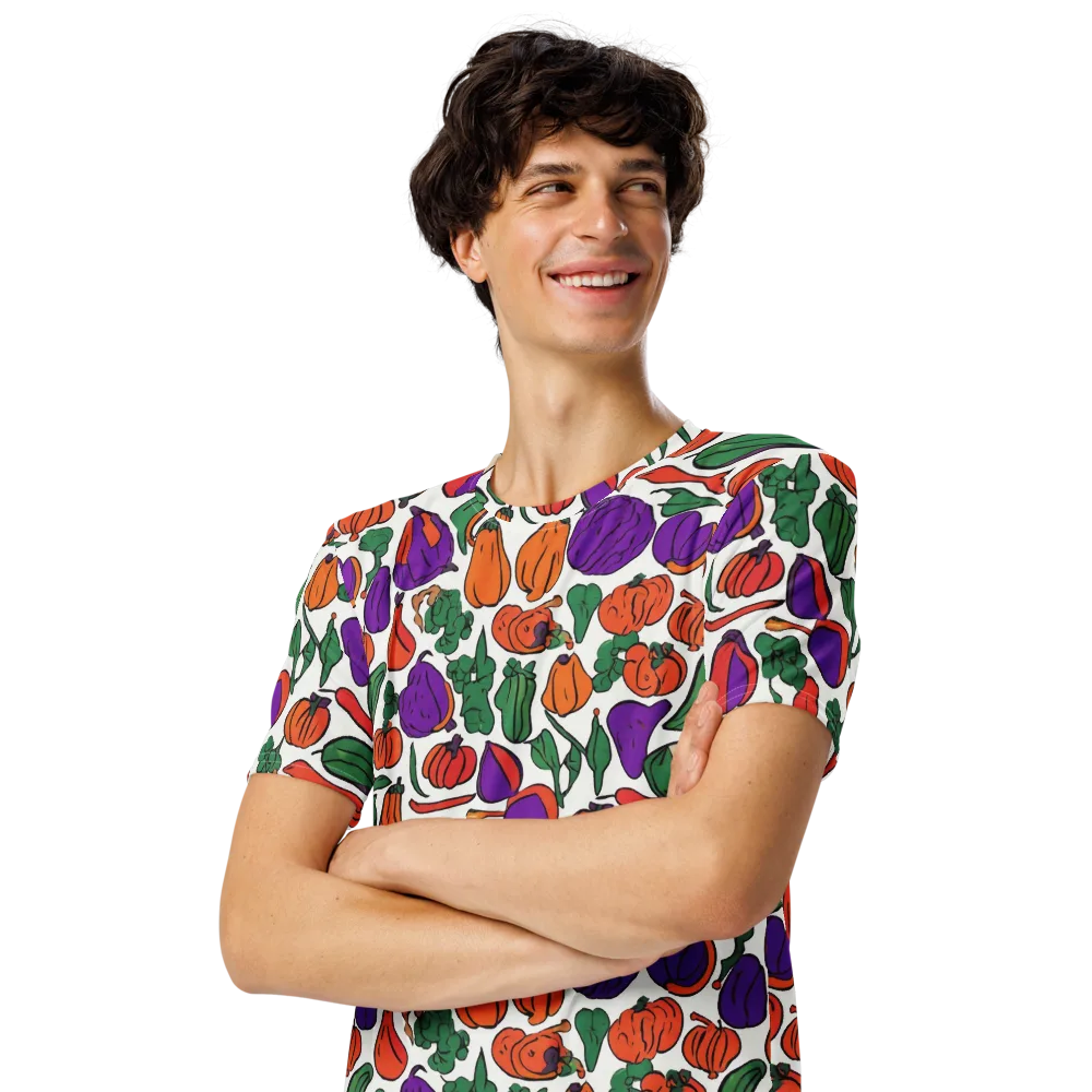 Harvest Chromatic on Men's Crew Neck T-Shirt — Left Front