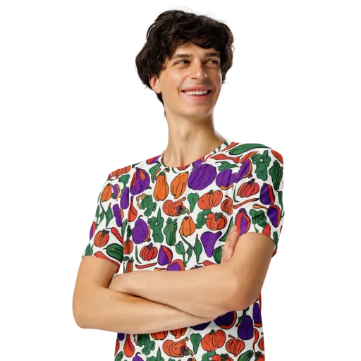 Harvest Chromatic on a Men's Crew Neck T-Shirt