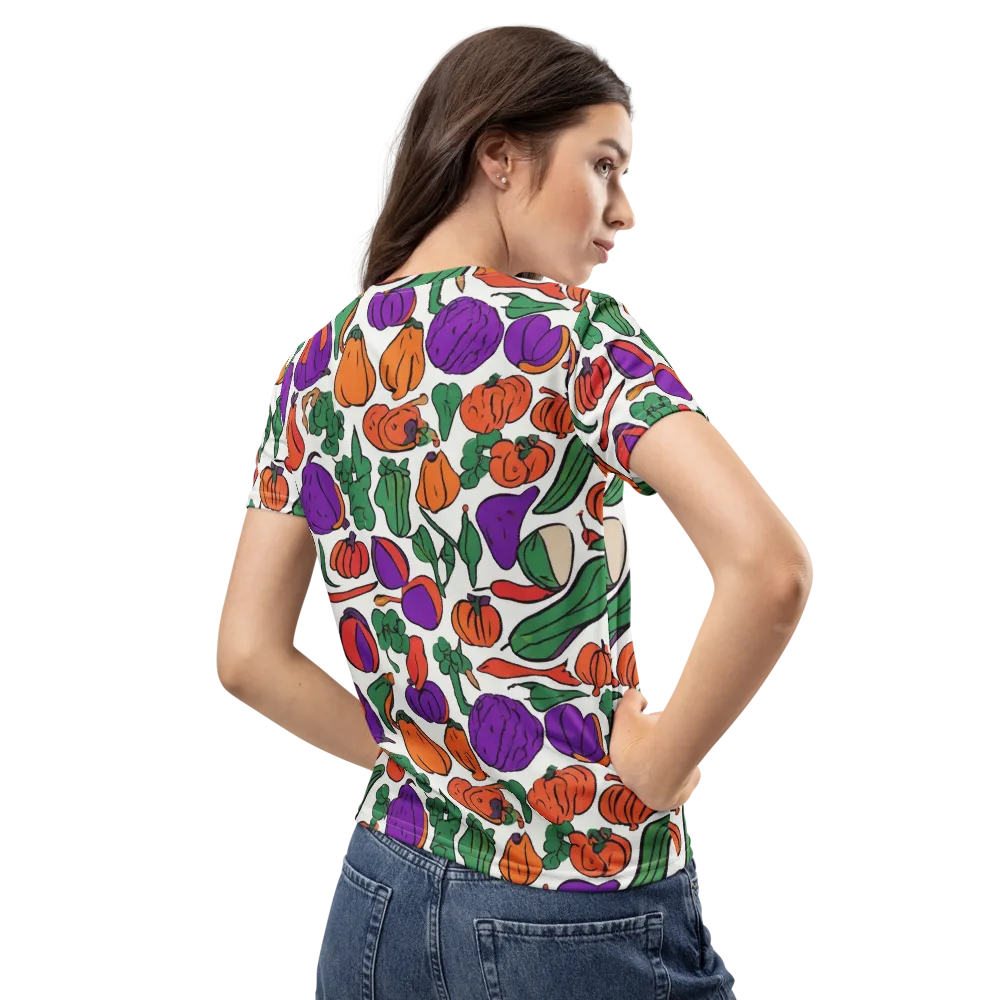 Harvest Chromatic on Women's Crew Neck T-Shirt — Back