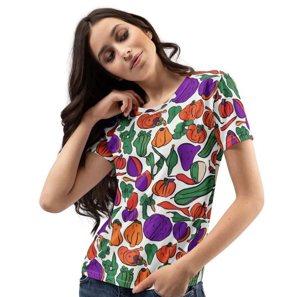 Harvest Chromatic on Women's Crew Neck T-Shirt — Left Front