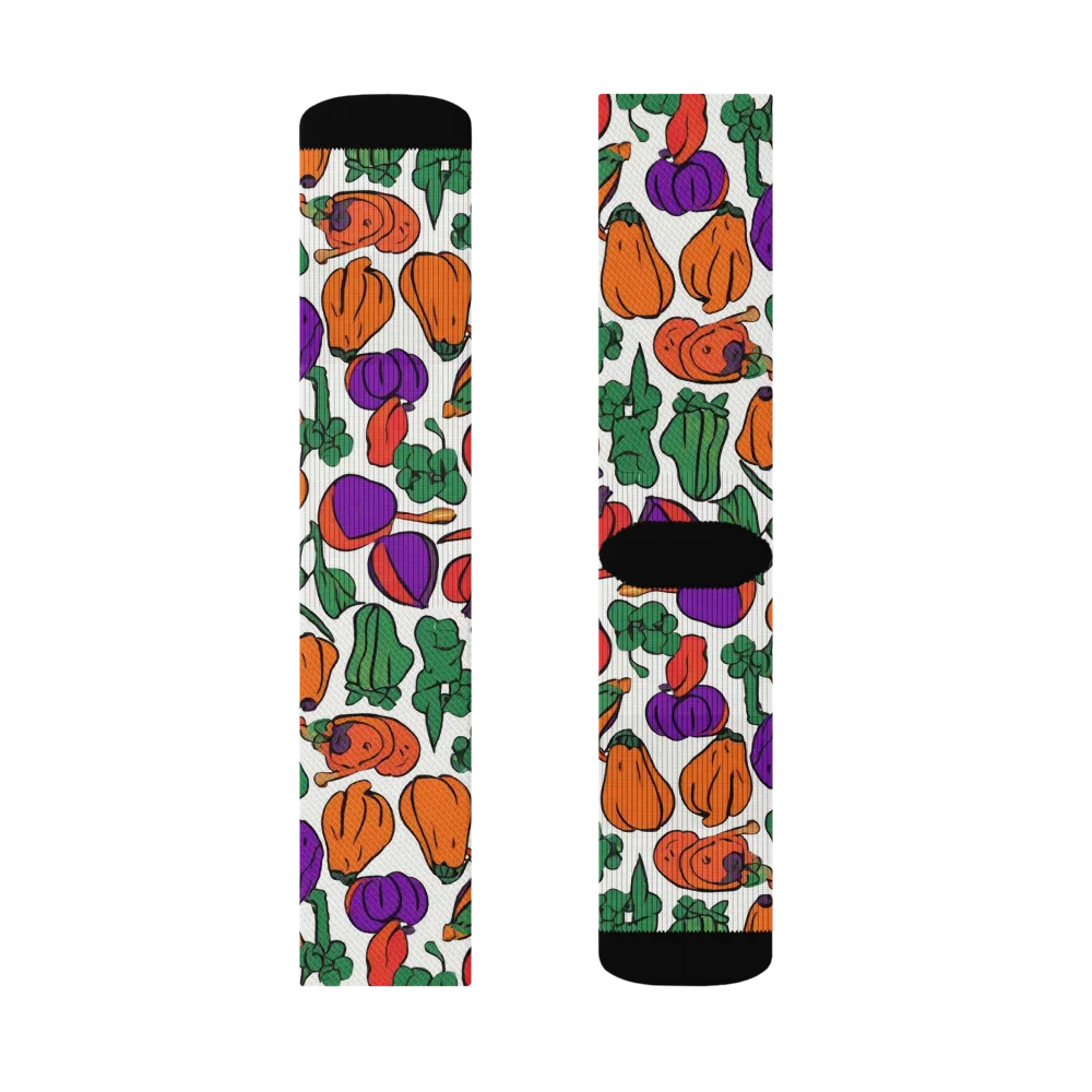 Harvest Chromatic on Socks — Left Sock