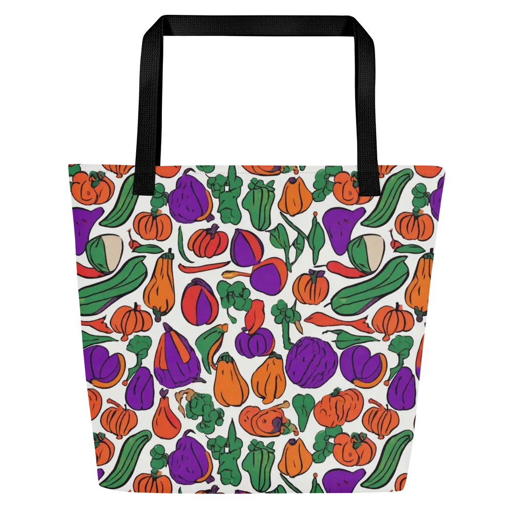 Harvest Chromatic on Large Tote Bag W/ Pocket — Front
