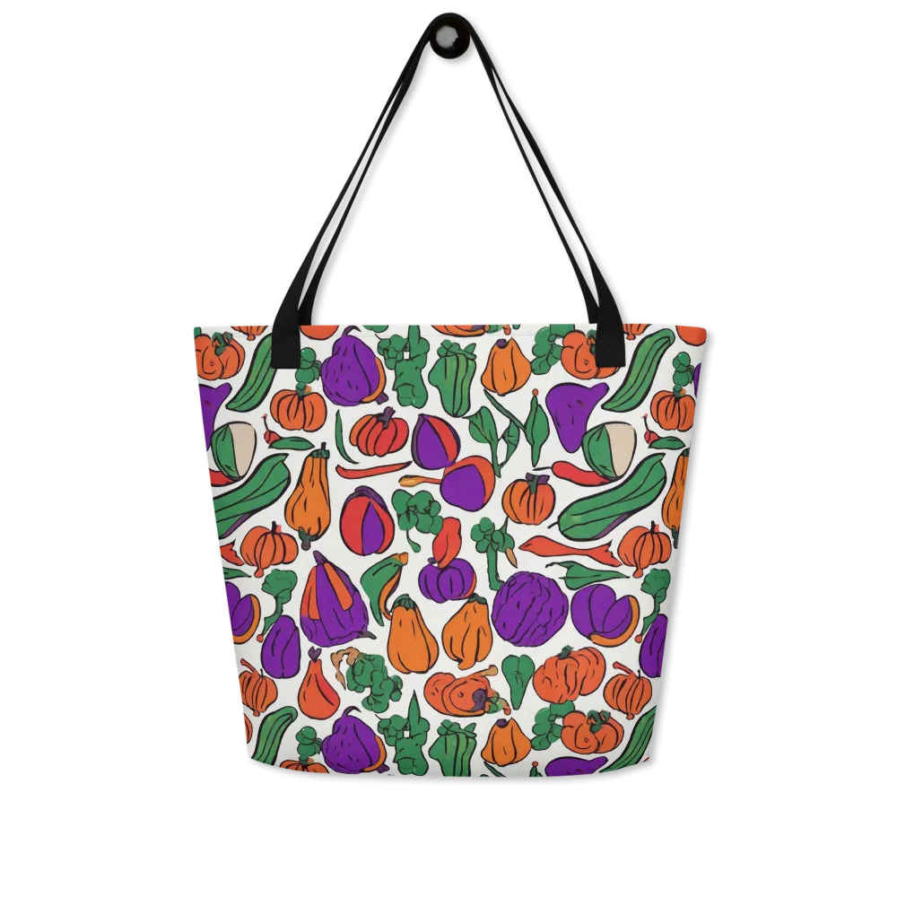Harvest Chromatic on Large Tote Bag W/ Pocket — Front