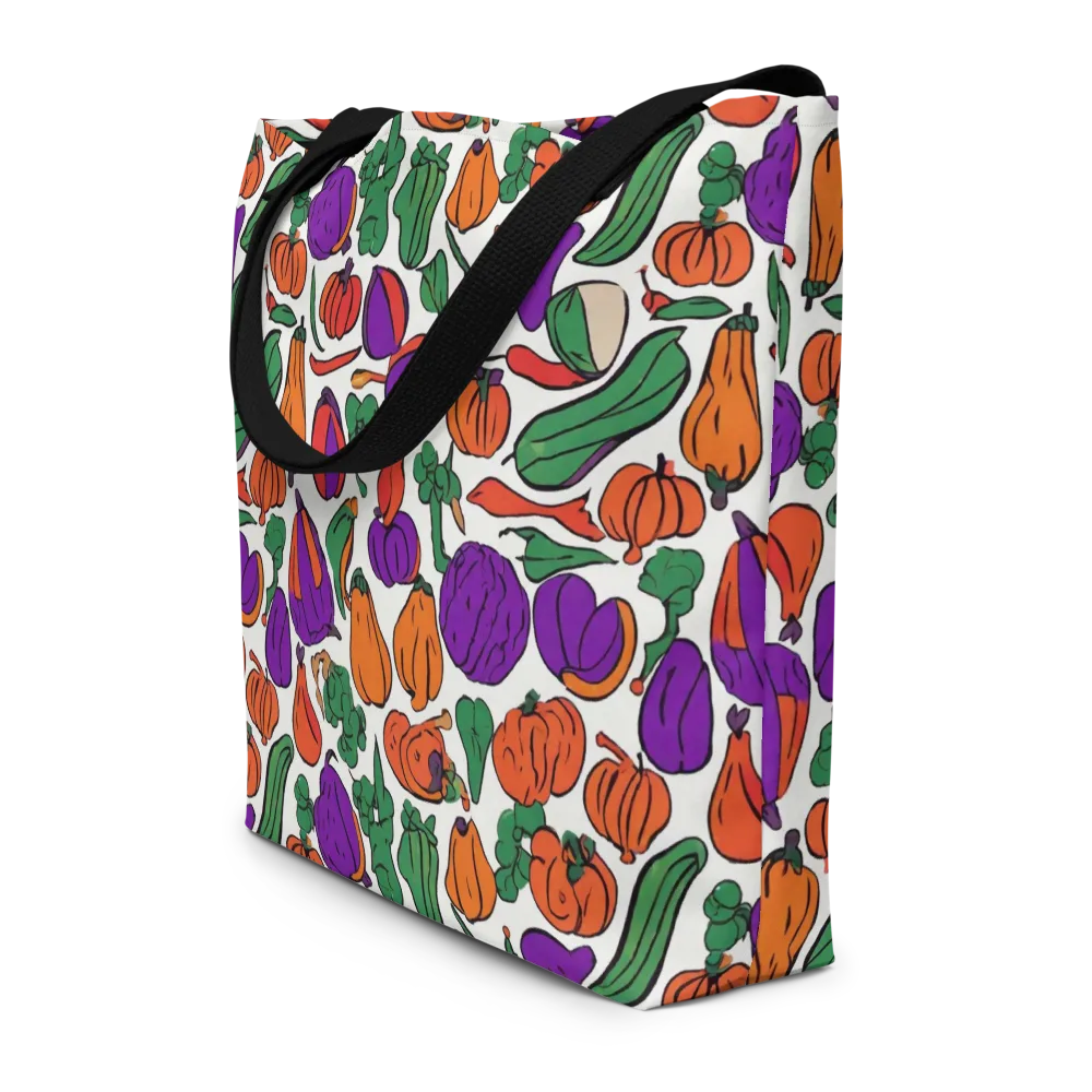 Harvest Chromatic on Large Tote Bag W/ Pocket — Front