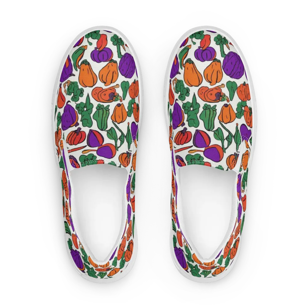 Harvest Chromatic on Women's Slip-On Canvas Shoes — Front