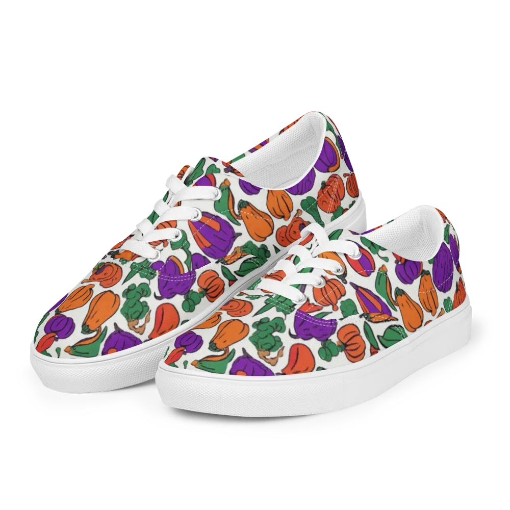 Harvest Chromatic on Men's Lace-Up Canvas Shoes — Left Front