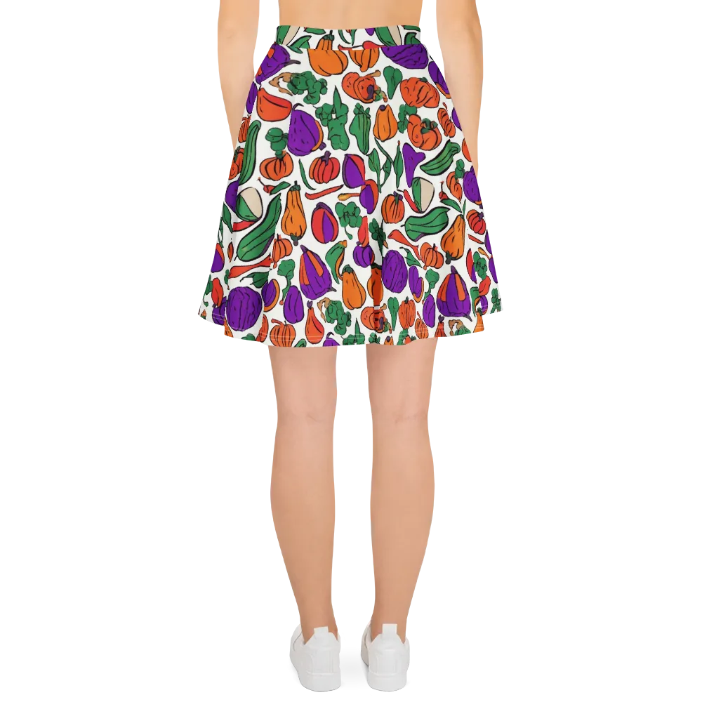 Harvest Chromatic on Skater Skirt — Back