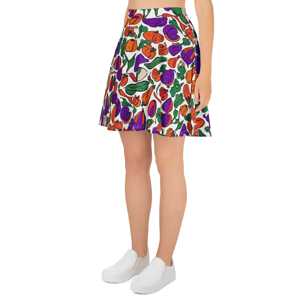 Harvest Chromatic on Skater Skirt — Left