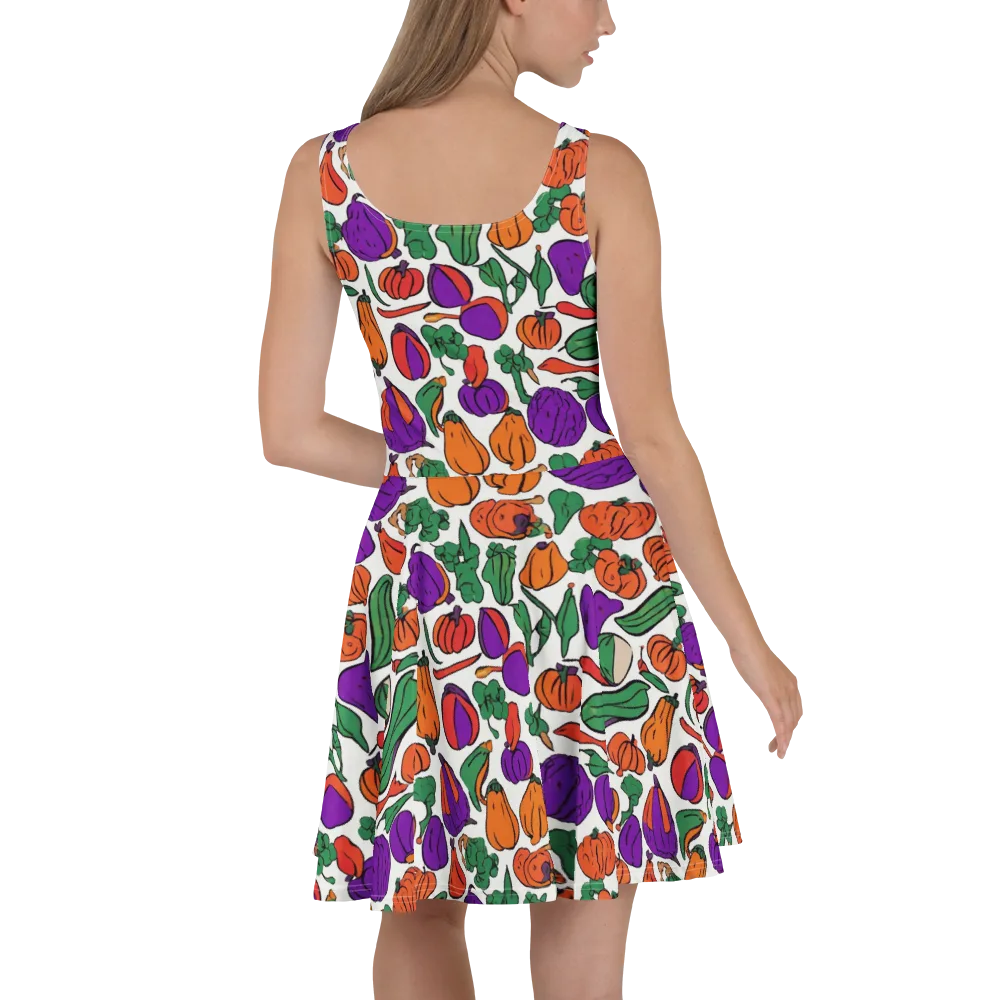 Harvest Chromatic on Skater Dress — Back