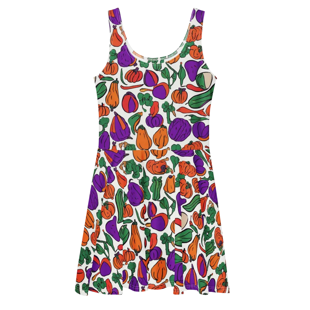 Harvest Chromatic on Skater Dress — Front