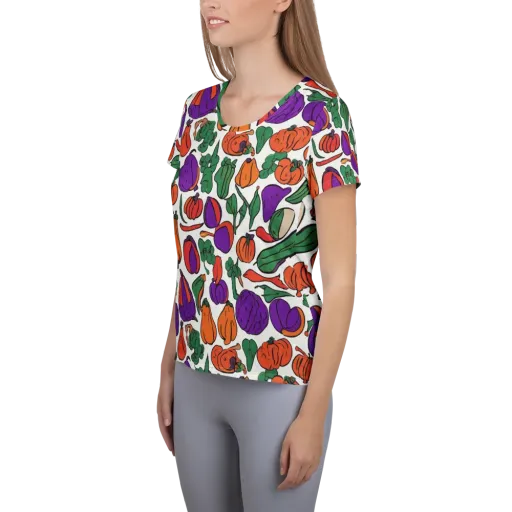 Harvest Chromatic on a Women's Athletic T-Shirt