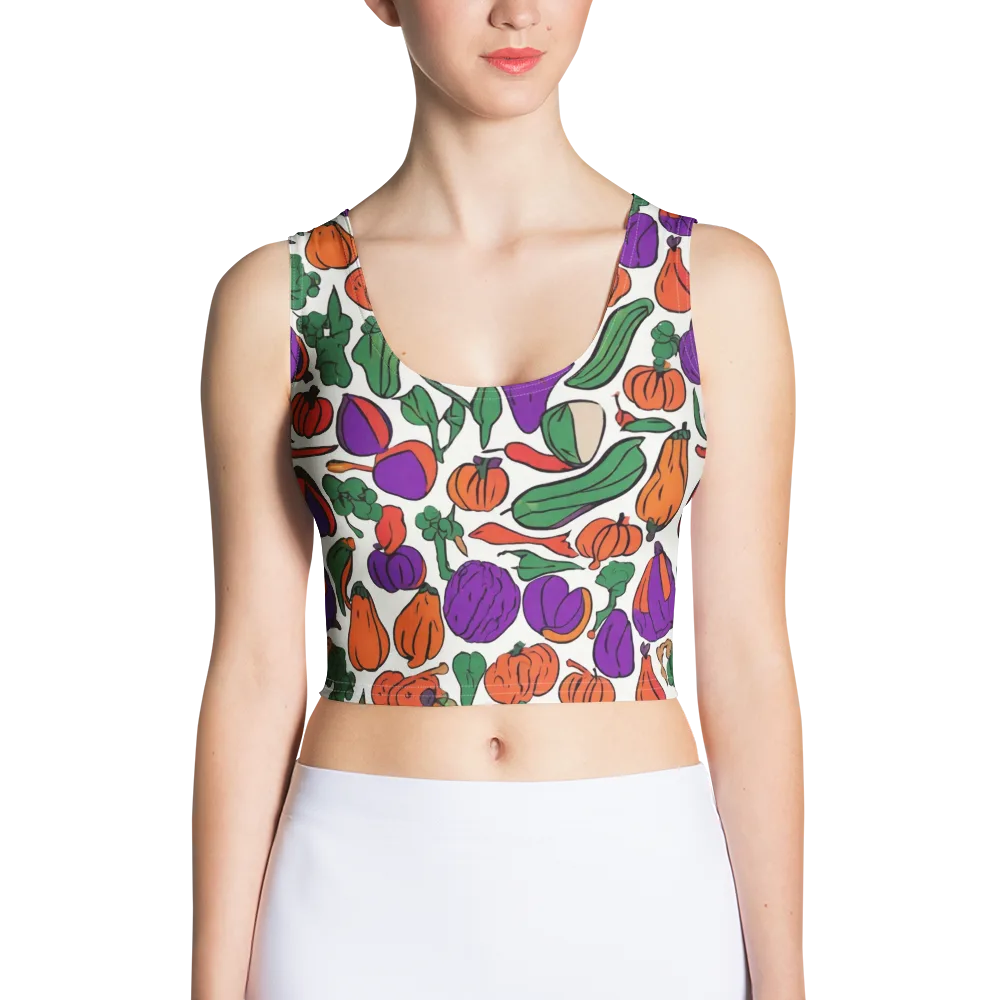 Harvest Chromatic on Crop Top — Front