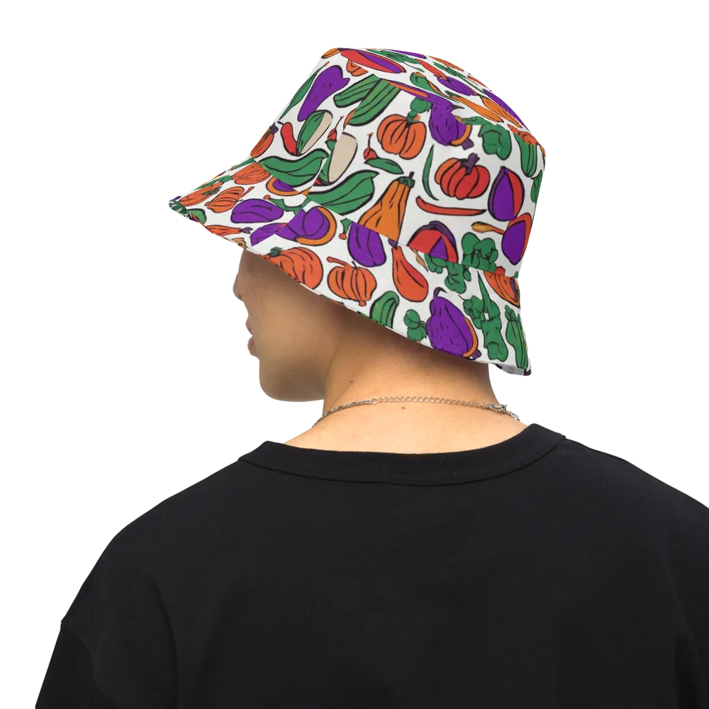 Harvest Chromatic on Reversible Bucket Hat — Back Inside