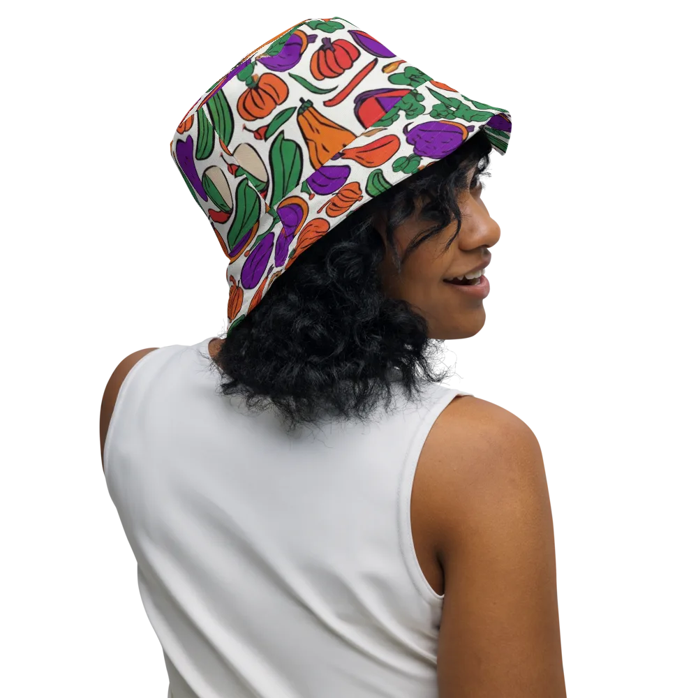 Harvest Chromatic on Reversible Bucket Hat — Right Outside