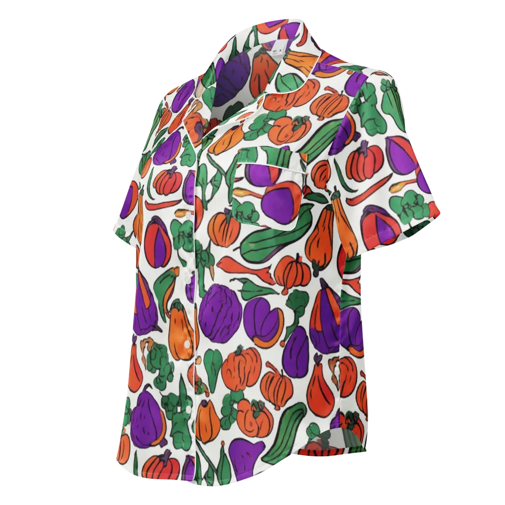 Harvest Chromatic on Women's Short Sleeve Pajama Top — Left Front
