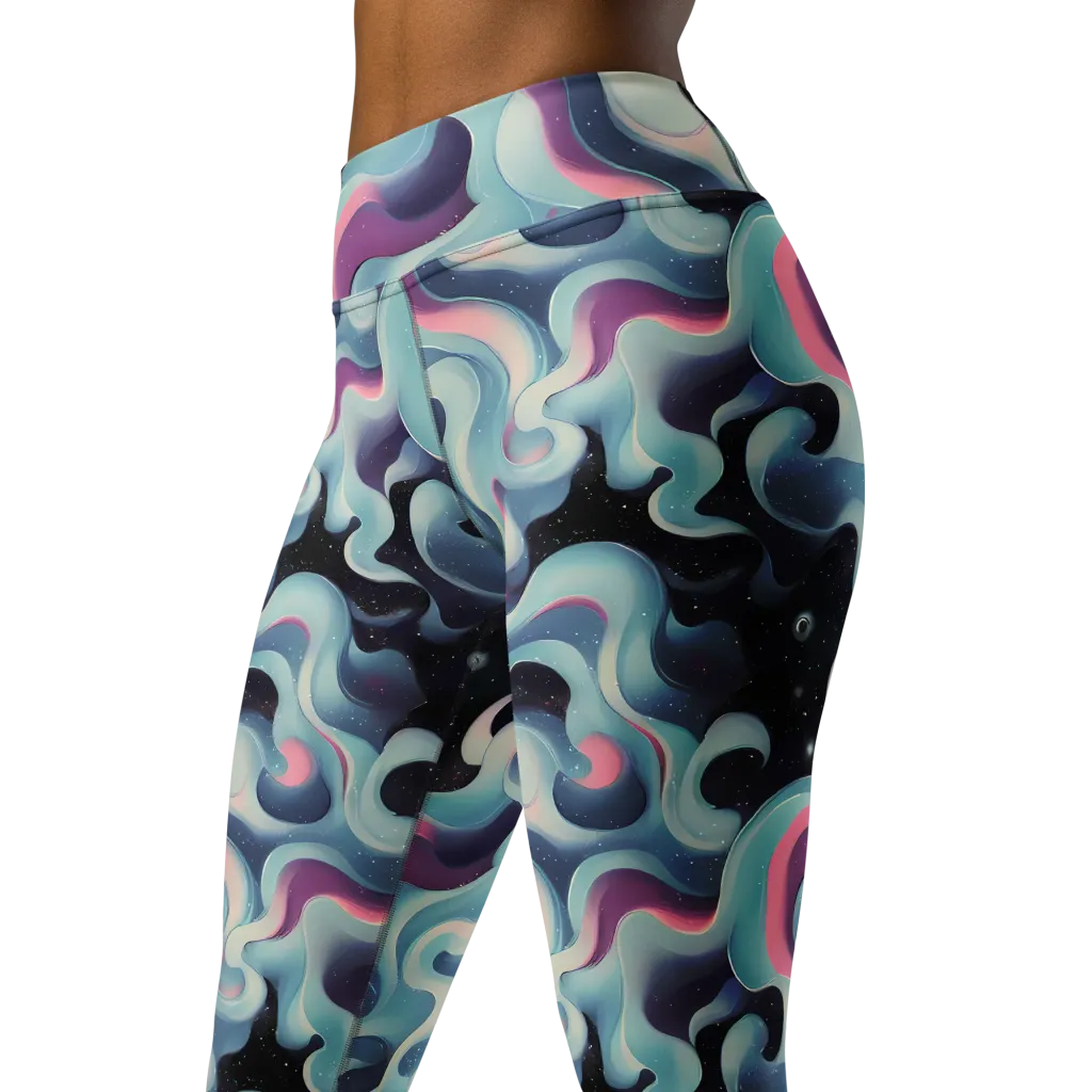 Judd Elegance on Yoga Leggings — Left Front