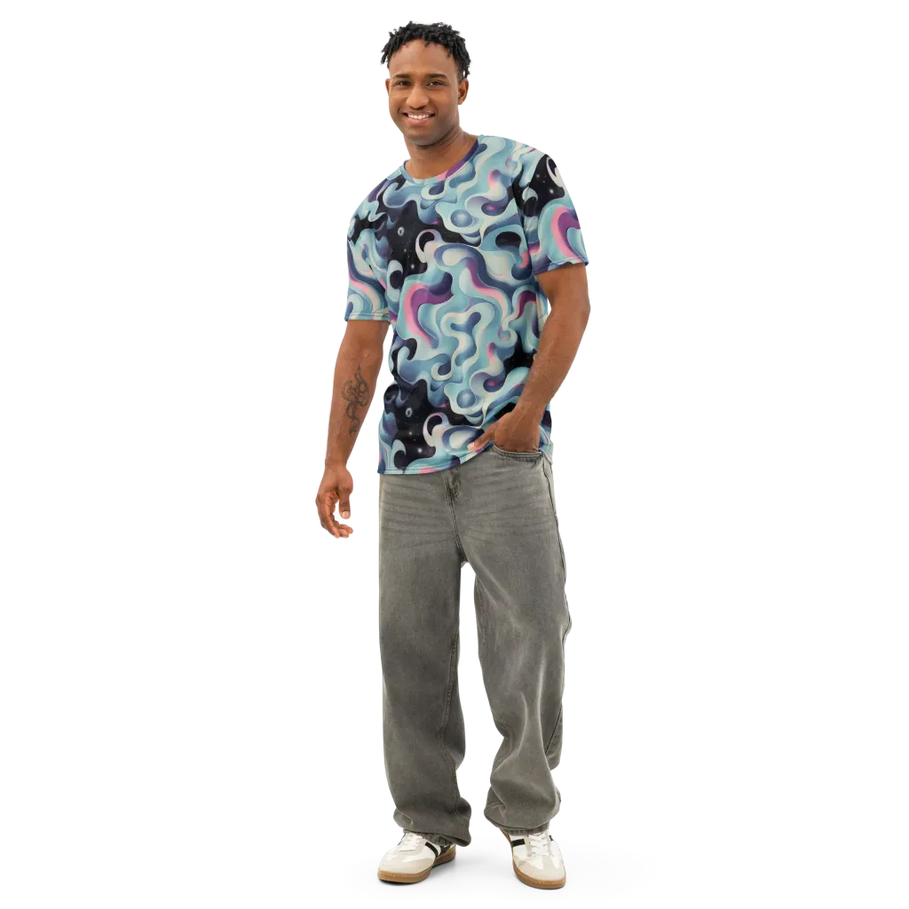 Judd Elegance on Men's Cotton Crew Neck T-Shirt — Front
