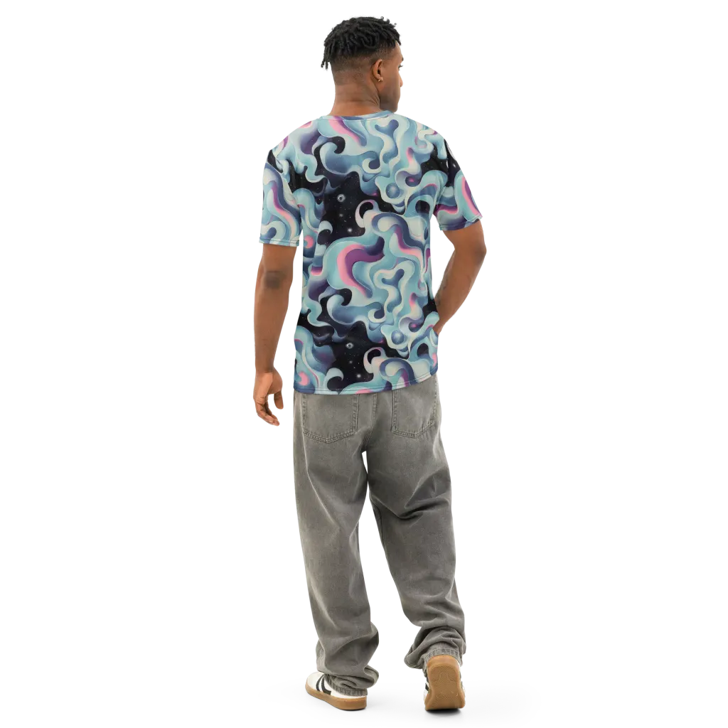 Judd Elegance on Men's Cotton Crew Neck T-Shirt — Back