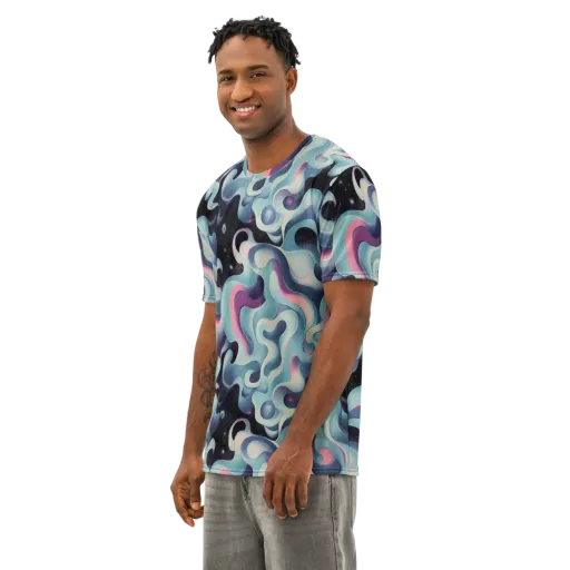 Judd Elegance on a Men's Cotton Crew Neck T-Shirt