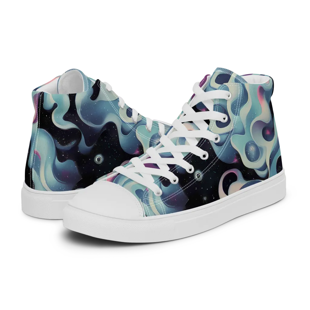 Judd Elegance on Men's High Top Canvas Shoes — Left