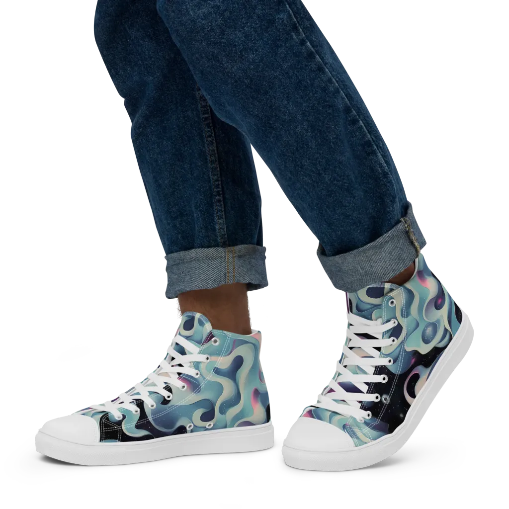 Judd Elegance on Men's High Top Canvas Shoes — Left