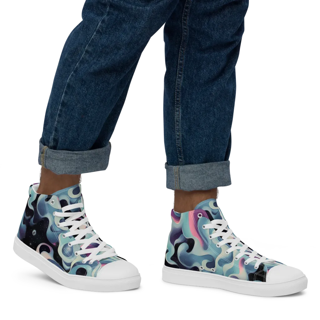 Judd Elegance on Men's High Top Canvas Shoes — Right