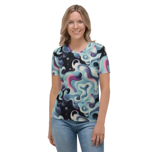 Judd Elegance on a Women's Crew Neck T-Shirt