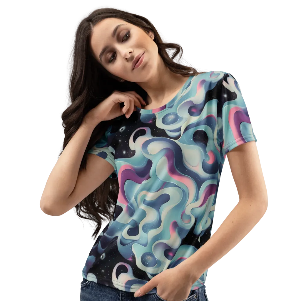 Judd Elegance on Women's Crew Neck T-Shirt — Left Front