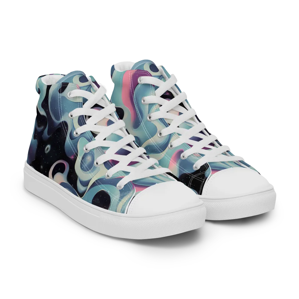 Judd Elegance on Women's High Top Canvas Shoes — Right Front