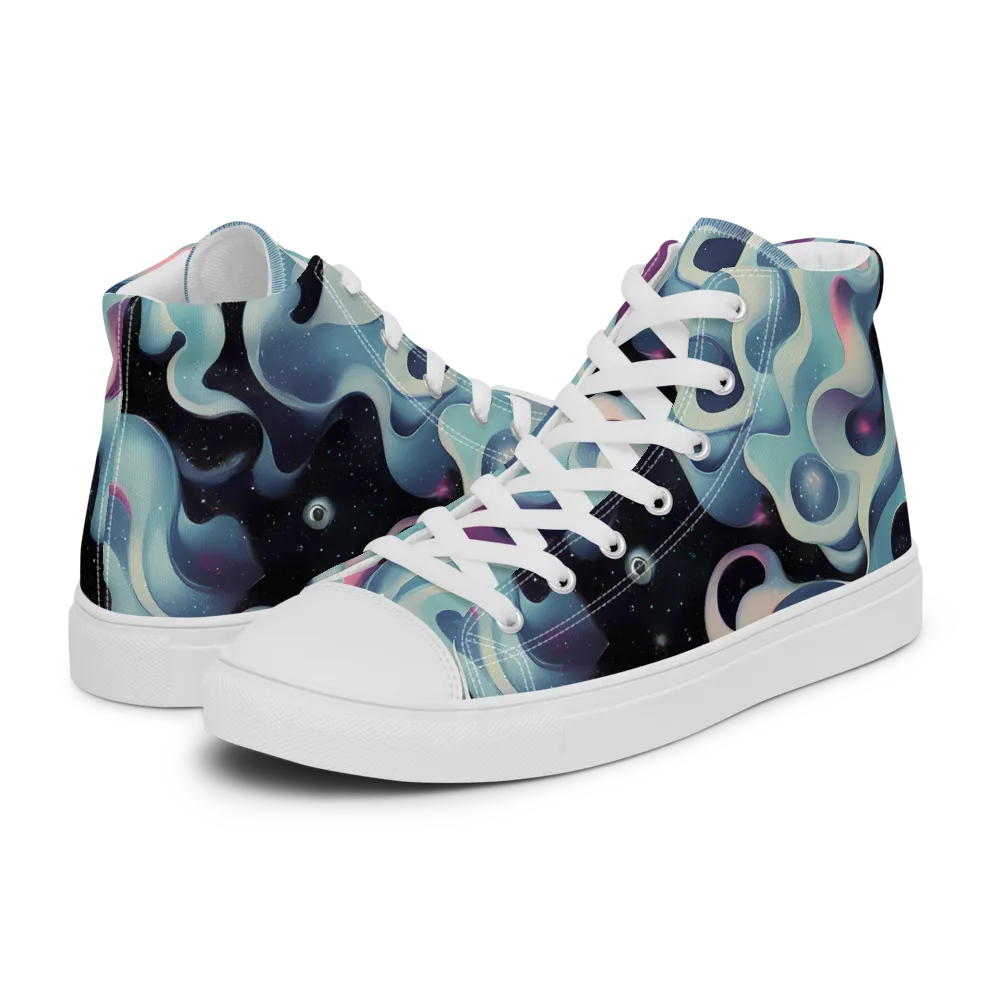 Judd Elegance on Women's High Top Canvas Shoes — Left
