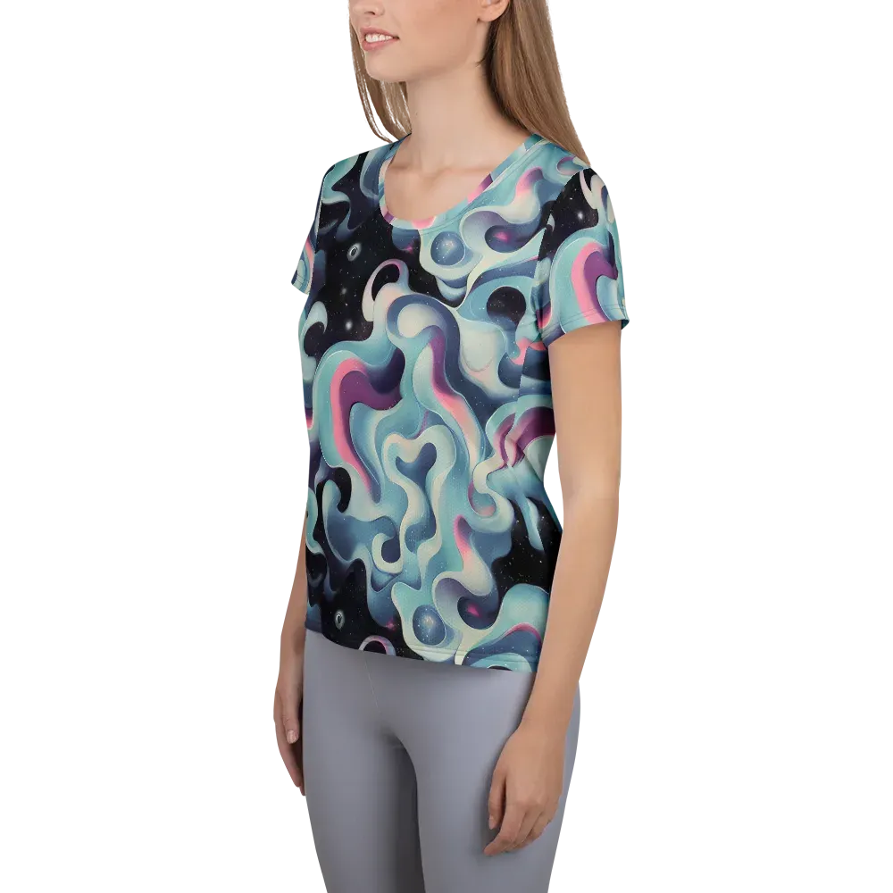 Judd Elegance on Women's Athletic T-Shirt — Left