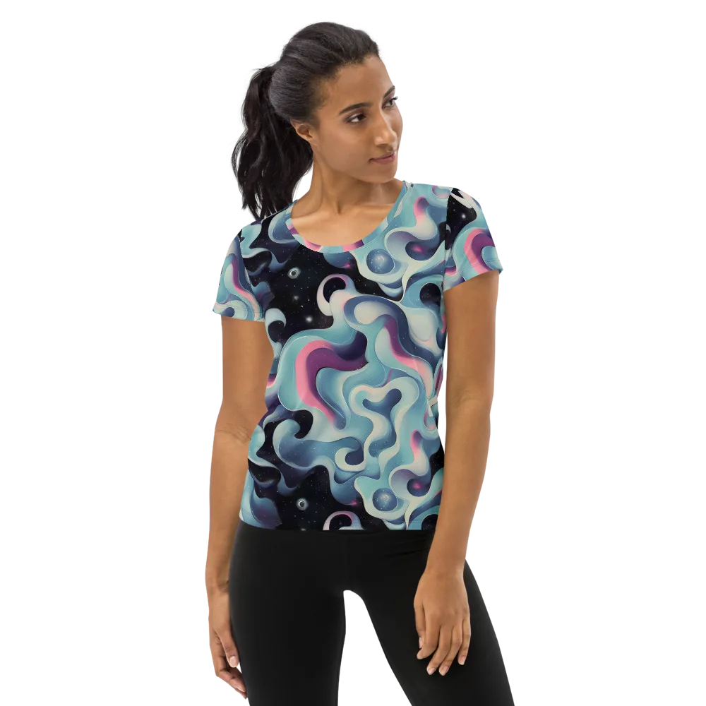 Judd Elegance on Women's Athletic T-Shirt — Front