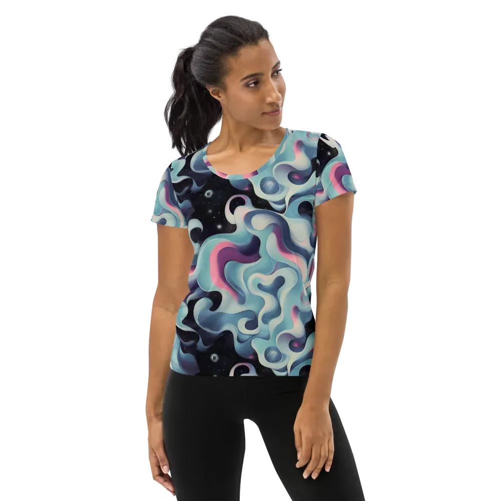 Judd Elegance on Women's Athletic T-Shirt — Front