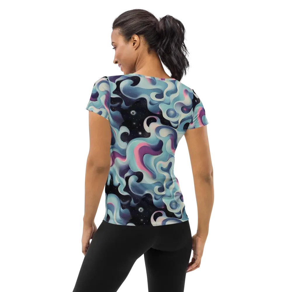 Judd Elegance on Women's Athletic T-Shirt — Back