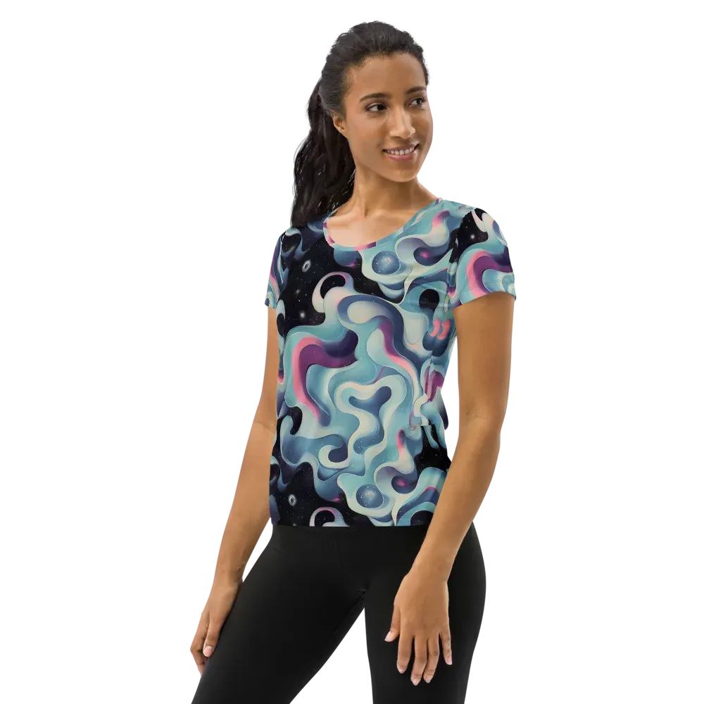 Judd Elegance on Women's Athletic T-Shirt — Left